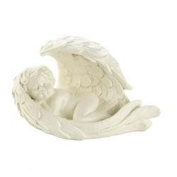 Peaceful Solar Cherub Figurine