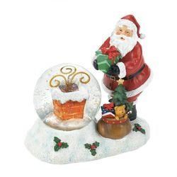 Santa Chimney LED Snow Globe