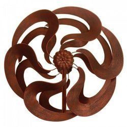 75&#34; Bronze Flower Windmill Stake