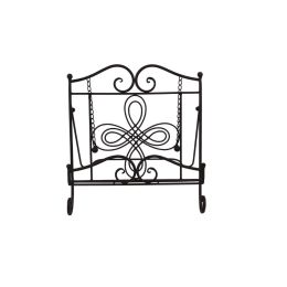 Scroll Work Design Metal Cook Book Stand, Copper Black