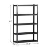 Adjustable 5 tier metal shelf, living room, bedroom, kitchen, garage, tool room