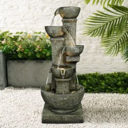 39.3inches Outdoor Garden Water Fountain for Garden Decor