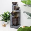 Indoor Outdoor Garden Backyard Pool Modern Water Fountain 40.1inches