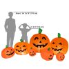 7PCS Halloween Blow up Inflatable Pumpkin Decoration-Lighted for Home Yard Garden Indoor and Outdoor Halloween Decoration Outdoor  YJ