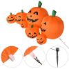 7PCS Halloween Blow up Inflatable Pumpkin Decoration-Lighted for Home Yard Garden Indoor and Outdoor Halloween Decoration Outdoor  YJ