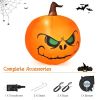 4 Feet Halloween Inflatable Pumpkin with Build-in LED Light
