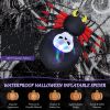 6.5 Feet Inflatable Halloween Spider with Rotatable LED Light