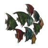 DunaWest Three Dimensional Hanging Metal Fish Wall Art Decor, Multicolor