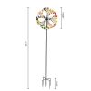 Kinetic Wind Spinners Outdoor Metal Yard Spinner with Gardening Decorations with Dual Direction Decorative Lawn Ornament Wind Mills