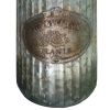 Decorative Flowers and Plants Metal Can with Handle, Gray