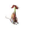 17 Inch Decorative Metal Dog Sculpture, Multicolor