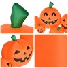 7PCS Halloween Blow up Inflatable Pumpkin Decoration-Lighted for Home Yard Garden Indoor and Outdoor Halloween Decoration Outdoor  YJ