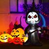 6 Feet Halloween Inflatable Decorations with Built-in LED Lights