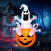 6 Feet Pumpkin-Halloween Blow Up Yard Decorations with Build-in LED Light
