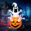 6 Feet Pumpkin-Halloween Blow Up Yard Decorations with Build-in LED Light