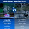 Backyard Pool 2.5W RGB 5V Solar Water Pump Light