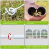 30''x10''(3 x 9m ) Seven Sides Portable Home Use Waterproof Tent with Spiral Tubes For Household, Wedding, Party, Parking Shed  XH