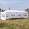 30''x10''(3 x 9m ) Seven Sides Portable Home Use Waterproof Tent with Spiral Tubes For Household, Wedding, Party, Parking Shed  XH