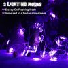 Halloween String Lights, LED Purple bats, Holiday Lights for Outdoor Decor