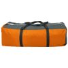 Camping Tent 9 Persons Fabric Gray and Orange