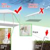 Heavy Duty Canopy Event Tent-10'x30' Outdoor White Gazebo Party Wedding Tent, Sturdy Steel Frame Shelter w/5 Removable Sidewalls Waterproof Sun Snow,W