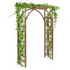 Free shipping 7FT  Beautiful And Practical Garden Arch Dark Brown YJ
