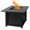 Upland 30' Slat Top Gas Fire Pit Table