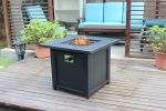 Upland 30' Slat Top Gas Fire Pit Table