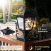 Solar Post Lights Outdoor, 30 Pcs Colorful LED, 4 Amorphous Silicon Solar Panels, fit 4x4 6x6 Wooden Posts, Landscape Decoration Lighting for Fence De