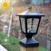 Garden & Patio Landscape Decoration Lighting Solar Post Lights 2 Pcs Set