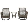 3pcs Outdoor Furniture Modern Wicker set