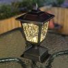 Garden & Patio Landscape Decoration Lighting Solar Post Lights 2 Pcs Set