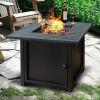 Upland 30' Slat Top Gas Fire Pit Table