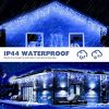 13FT 96LED Icicle String Light w/19 Drops Indoor/Outdoor Xmas Light Party Decor